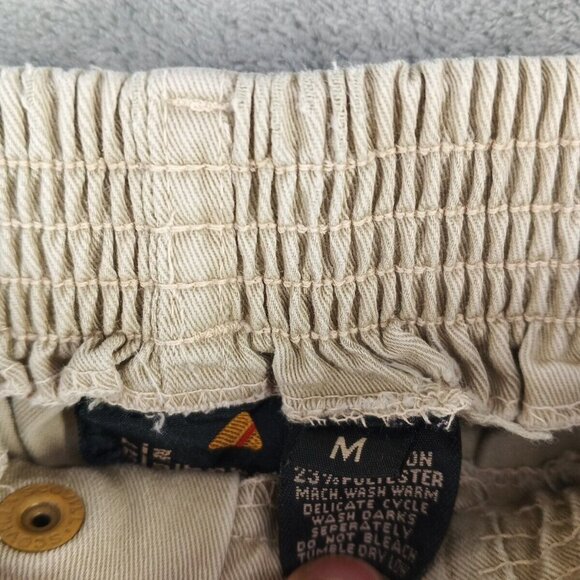 Vintage LIZ CLAIBORNE Carrot Pant MEDIUM(8-10) Women Casual  Tan Woven Cotton - Picture 11 of 12